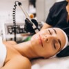 Woman making beauty procedures at a beauty salon